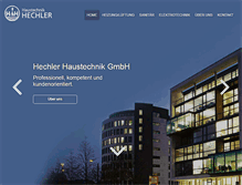 Tablet Screenshot of hechler-haustechnik.de